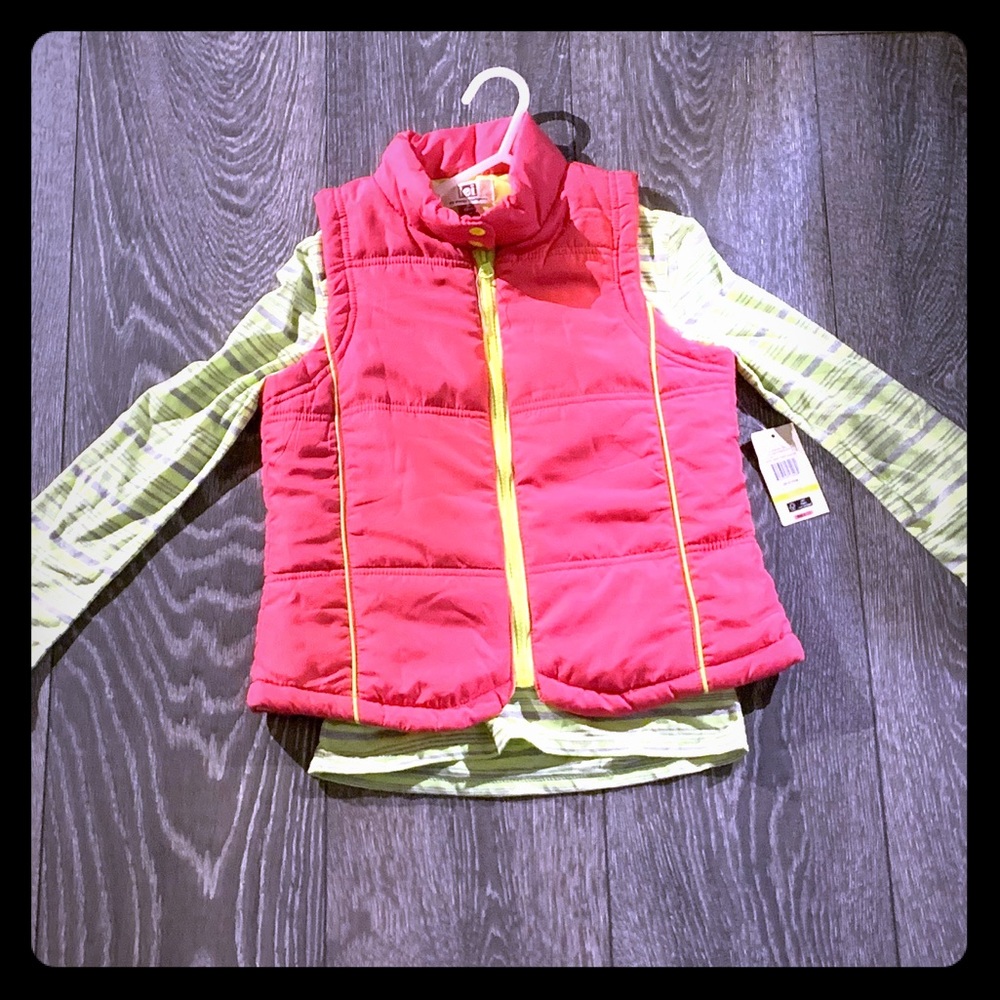 L.E.I Muffy Vest With Long Sleeve Tee